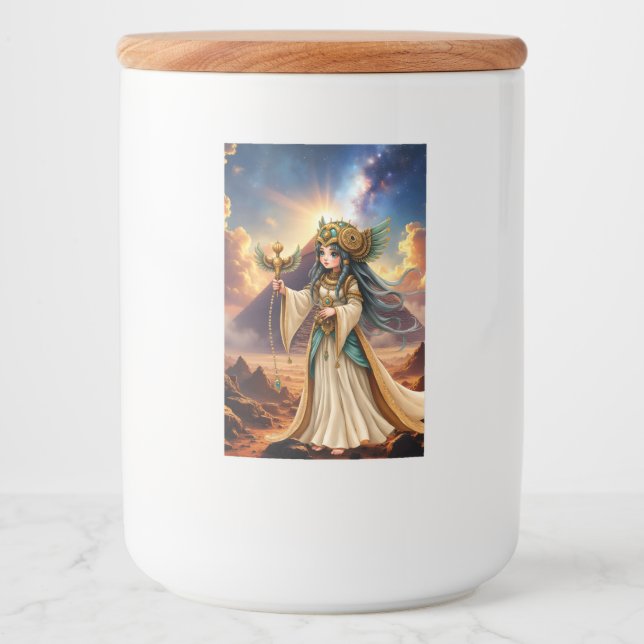 Celestial Priestess of the Golden Pyramid. Mat Etikett (Framsida)