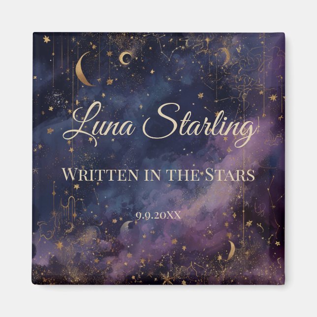 Celestial Quinceañera, anpassningsbar Magnet (Framsidan)