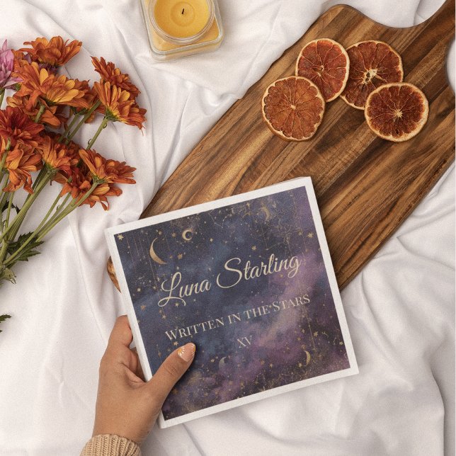 Celestial Quinceañera, anpassningsbar Pappersservett (Skapare uppladdad)