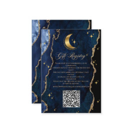 Celestial Quinceanera QR Gift Enclosure Card Tilläggskort