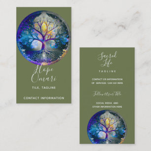 Celestial Radiance Livets Träd Visitkort