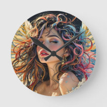 Celestial Radiance - Rainbow Winged Angel Porträtt