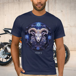 Celestial Ram Zodiac Symbol Fantasy Aries Manar T Shirt