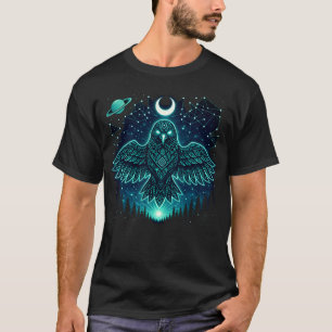 Celestial Raven – Kosmisk budbärare Vilda djur Gal T Shirt