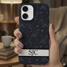 Celestial Raven Mörk Akademi med Monogram