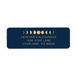 Celestial Return-adressetikett Returadress Etikett