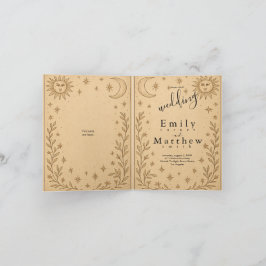 Celestial Romance - Mån och Sol Design Inbjudan