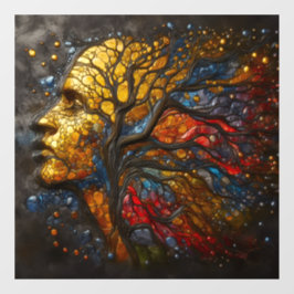Celestial Roots of Life Poster Window Cling