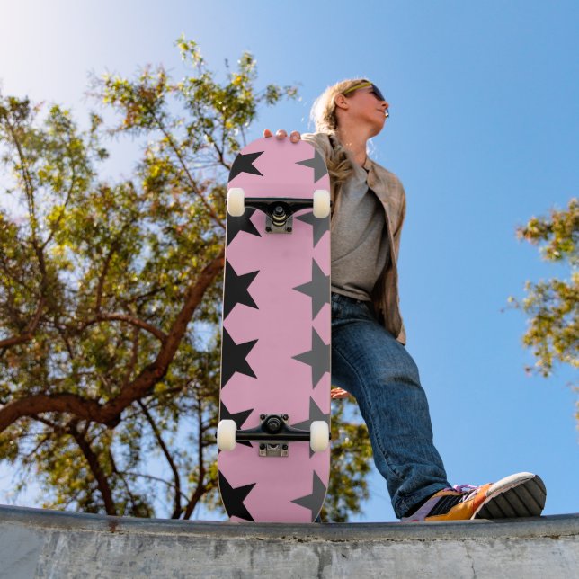 Celestial Rosa Silver Skateboarddäck Mini Skateboard Bräda 18,5 Cm (Utomhus 1)