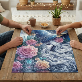 Celestial Rose Häxdromlandskap Pussel