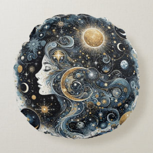Celestial Round Dekorativ kudde