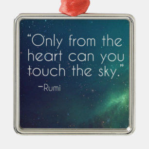 Celestial Rumi Quote Julgransprydnad Metall