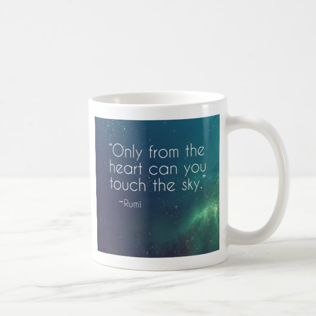 Celestial Rumi Quote Kaffemugg (Höger)