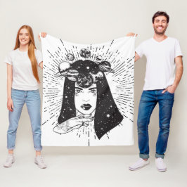 Celestial rymdkvinna fleecefilt