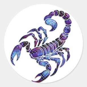 Celestial Scorpion Runt Klistermärke