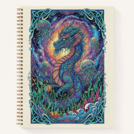 Celestial Sea Dragon Aquatic Zen tangle Journal