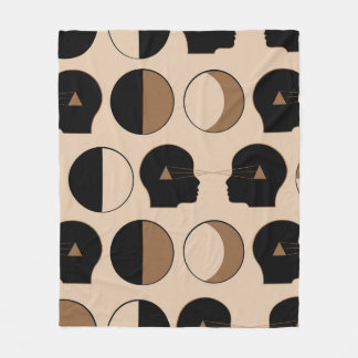 Celestial Seamless Mönster Design med mänsklig ene Fleecefilt