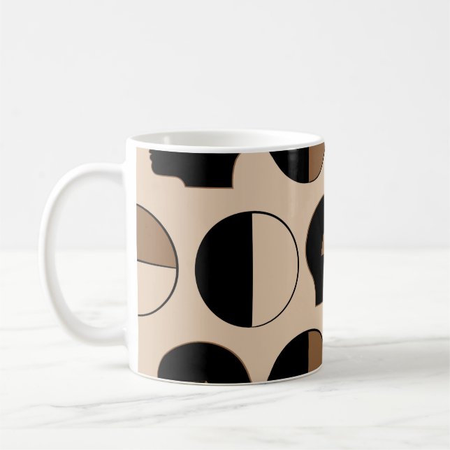 Celestial Seamless Mönster Design med mänsklig ene Kaffemugg (Vänster)