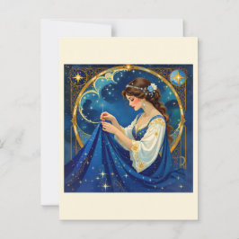 Celestial Seamstress - Sewing Älskare - Sewing Gif Vykort