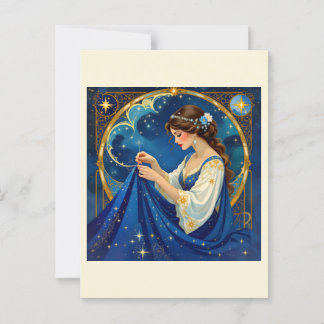 Celestial Seamstress - Sewing Älskare - Sewing Gif Vykort