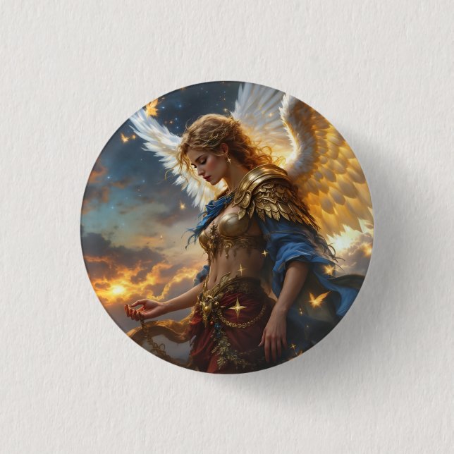 Celestial Sentinel - Angel of Dawn and Divine Just Knapp (Framsida)