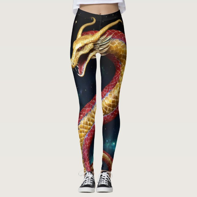 Celestial serpent: Cosmic Leggings (Framsida)