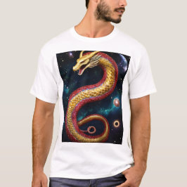 Celestial Serpent - Guardian of the Cosmos" T Shirt