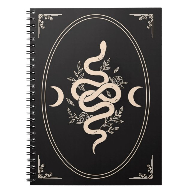 Celestial serpent notebook anteckningsbok (Framsidan)