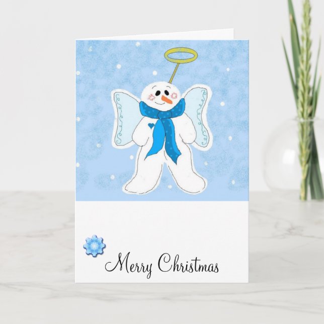 Celestial Snö Angel Helgkort (Framsida)