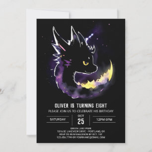 Celestial Soiree med Whimsical Dragon Inbjudningar