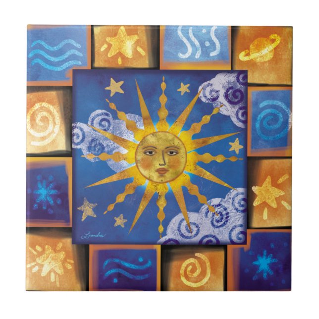 Celestial Sol Ceramic Tile Kakelplatta (Framsidan)