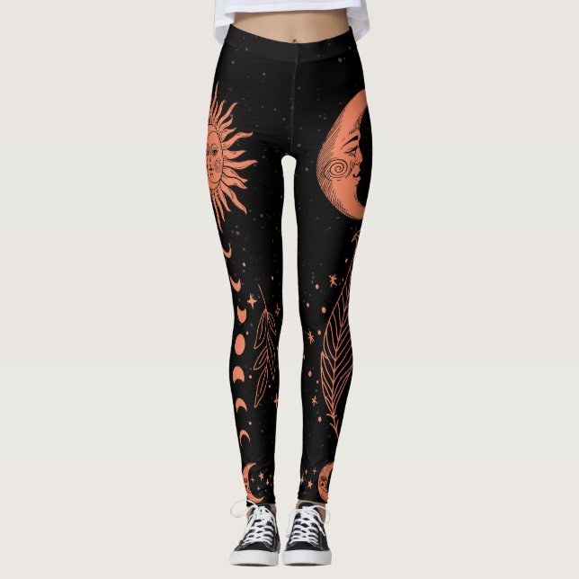 Celestial Sol Måne Celestial Leggings (Framsida)