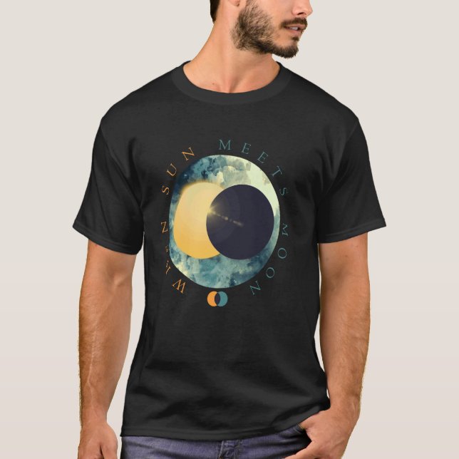 Celestial Sol möter Måne-faserna, den kosmetiska r T Shirt (Framsida)