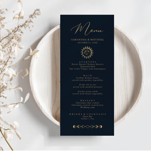 Celestial Sol och Måne Menu Meny