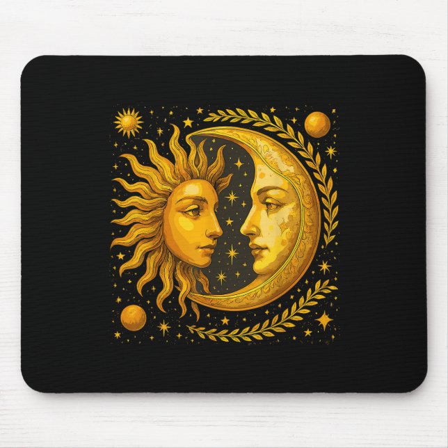 Celestial Sol och Måne Musmatta (Framsidan)