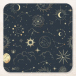 Celestial Sol och Måne Mystical Inslag Underlägg Papper Kvadrat<br><div class="desc">Designat att samordna med vår kelestial Mystic-samling har denna unika underlägg ett fantastiskt guld celestial inslag på mörkens marinbakgrund. Om du vill göra en mer avancerad anpassning av den här designen, t.ex. ändra layout, teckensnitt eller storlek text, klickar du på knappen "CUSTOMIZE" ovan. Kontakta mig om du vill ha några...</div>