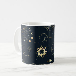 Celestial Sol och Måne Mystical Kaffemugg