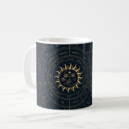 Celestial Sol och Måne Mystical Kaffemugg