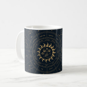Celestial Sol och Måne Mystical Kaffemugg