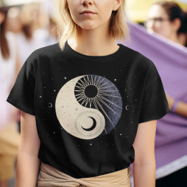 Celestial Sol och Måne T Shirt