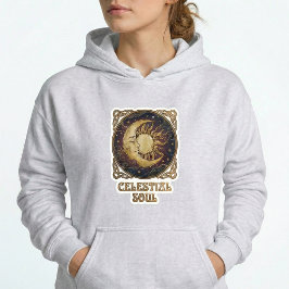 Celestial Soul Andlig Ullöverdel med Huva T Shirt