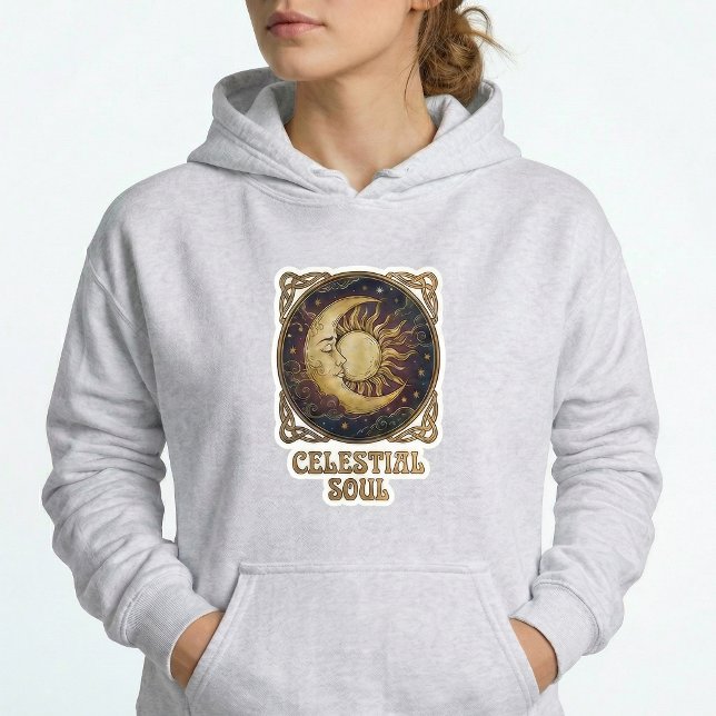 Celestial Soul Andlig Ullöverdel med Huva T Shirt (Skapare uppladdad)