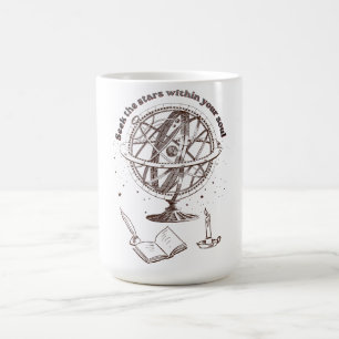 Celestial Soulsvisdom Vintage Armillärsfär Kaffemugg