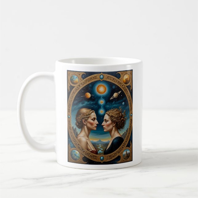 Celestial Spegel Goddesses Cosmic Kaffemugg (Vänster)