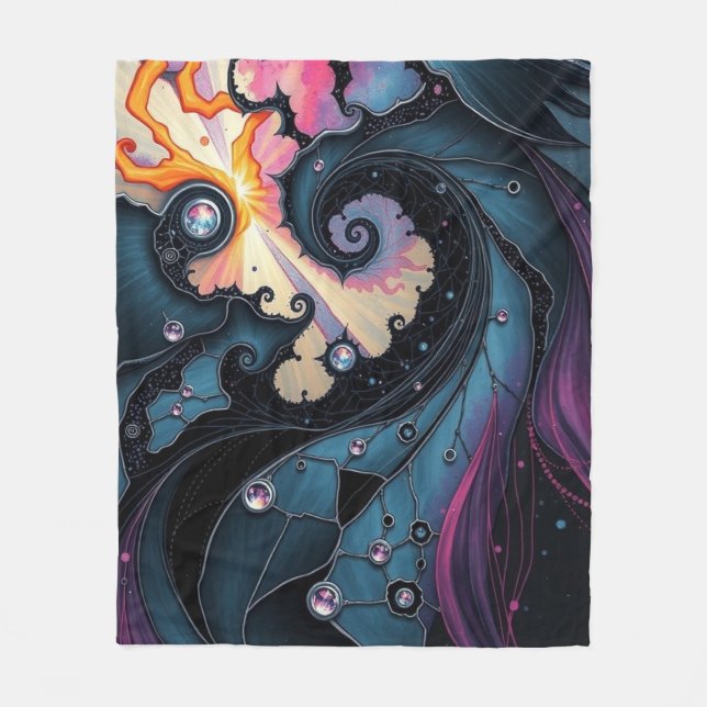 Celestial Spiral Fleecefilt (Framsidan)