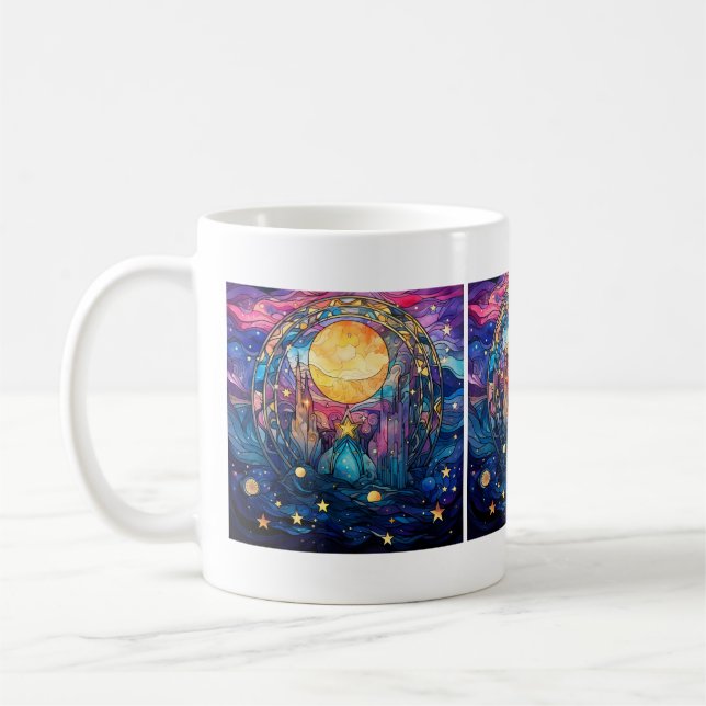 Celestial Stached Glass Mugg (Vänster)