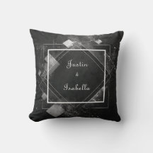 Celestial Stänk Geometric Elegant Black Bröllop