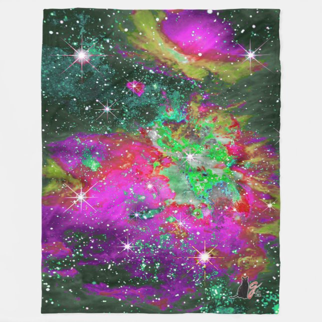 Celestial Star Fält Fleece Blanket (Framsidan)
