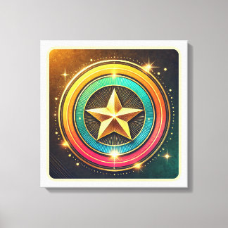 Celestial Star Glow Canvastryck