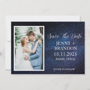 Celestial Starry Night Himlar Galaxy Photo Romanti Spara Datumet